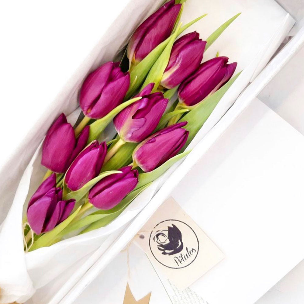 Caja premium tulipanes - Pétalos