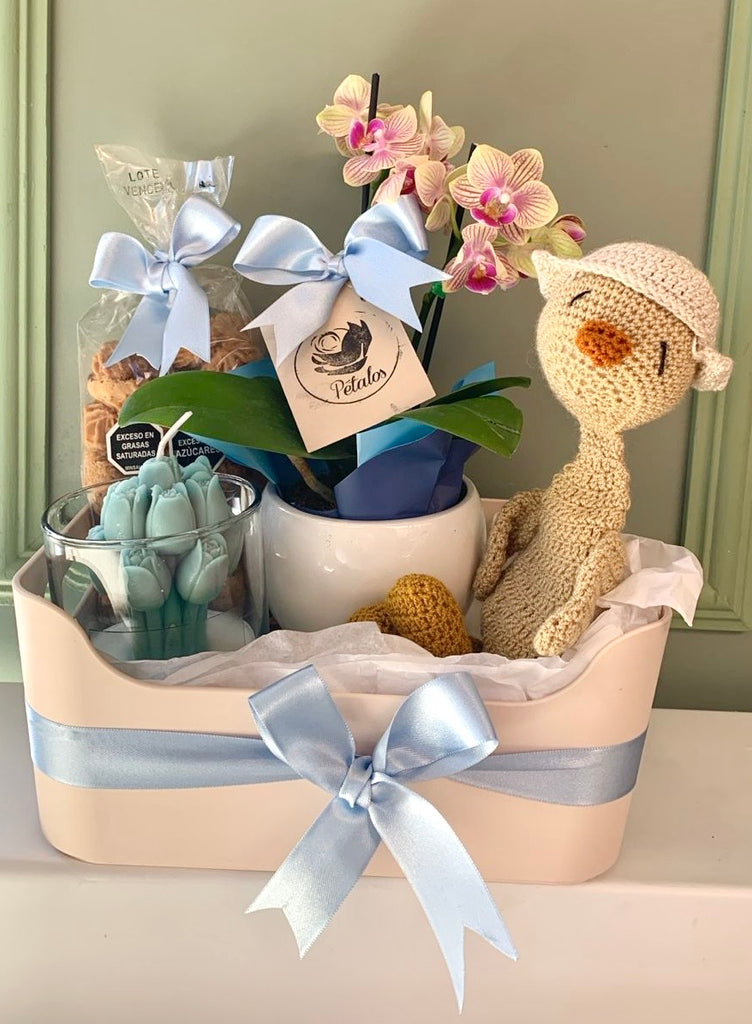 New baby boy present